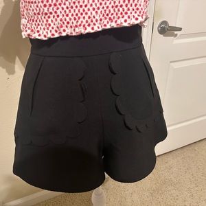 Hight waisted black shorts women